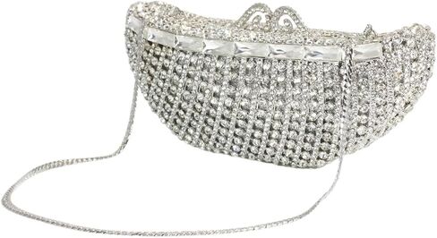 Women Unique Ship Shaped Rhinestone Clutch Elegant Crystal Evening Purse Dinner Handbag for Wedding Party in Saudi Arabia