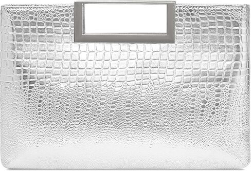 Vegan Leather Handbag Clutch Purses for Women Formal Stylish Evening Clutch for Weddings, Proms, Cocktail in Saudi Arabia