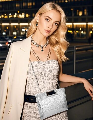Vegan Leather Handbag Clutch Purses for Women Formal Stylish Evening Clutch for Weddings, Proms, Cocktail in Saudi Arabia