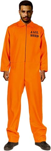 Prisoner Costume Adult Prison Jumpsuit Orange Uniform Jail Pants Inmate Outfits Child Criminal Set Halloween in Kuwait