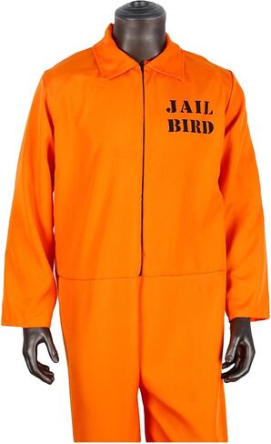 Prisoner Costume Adult Prison Jumpsuit Orange Uniform Jail Pants Inmate Outfits Child Criminal Set Halloween in Kuwait