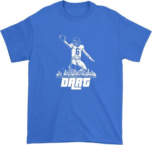 FerociTees Mens Dart NY Football Skyline T-Shirt in Kuwait