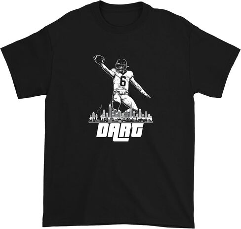 FerociTees Mens Dart NY Football Skyline T-Shirt in Kuwait