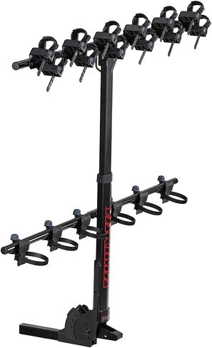 Yakima Versatile HangTight 4 Vertical Hanging Hitch Steel Bike Rack for 2 Inch Hitch Receivers with Fully Padded Cradles and Tilting Design, Black in Saudi Arabia