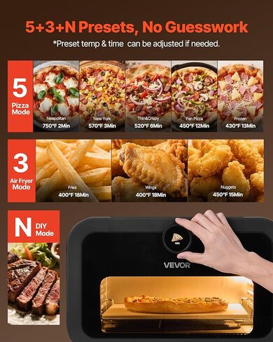 بيتزا بيتزا فرن كونترتوب 14 "طبقة سطح السفينة مزدوجة 110 فولت 1800W من الفولاذ المقاوم للصدأ ، الفضة in Kuwait