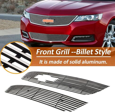 متوافق مع Chevy Impala 2014-2020 مع عرض الشعار الأمامي من الكروم المصد العلوي للشواية مع مسمار كومبو فوق الطراز يناسب 14 15 16 17 18 19 20 إمبالا in Saudi Arabia