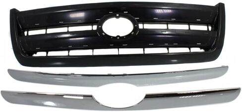 For Toyota Tundra Grille Assembly 2003 04 05 2006 | Plastic | Painted Black Shell and Insert | w/Chrome Molding | Regular/Access Cab | SR5 Model | TO1200262 | 531000C100C0 in Saudi Arabia