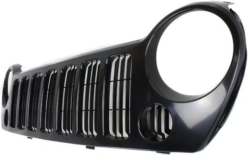 Grille Assembly for Jeep Liberty 2005-2007 Painted Black Shell with Painted Gray Insert in Saudi Arabia