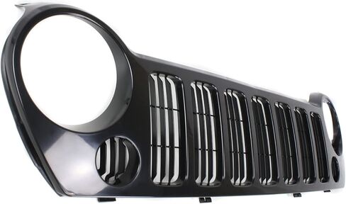 Grille Assembly for Jeep Liberty 2005-2007 Painted Black Shell with Painted Gray Insert in Saudi Arabia