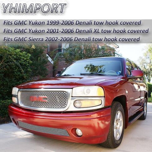 شبكة المصد السفلي متوافقة مع 1999-2006 GMC Yukon/02-06 Sierra Denali Chrome Billet Grill Insert in Saudi Arabia