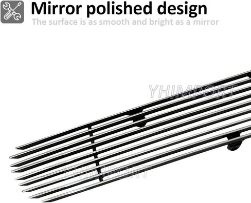 شبكة المصد السفلي متوافقة مع 1999-2006 GMC Yukon/02-06 Sierra Denali Chrome Billet Grill Insert in Saudi Arabia