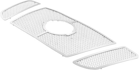APS Premium Stainless Steel Chrome Mesh Grille Grill Insert Compatible with Nissan NV 2500 3500 2012-2019 13 14 15 16 17 18 Main Upper N19-T38367N in Saudi Arabia
