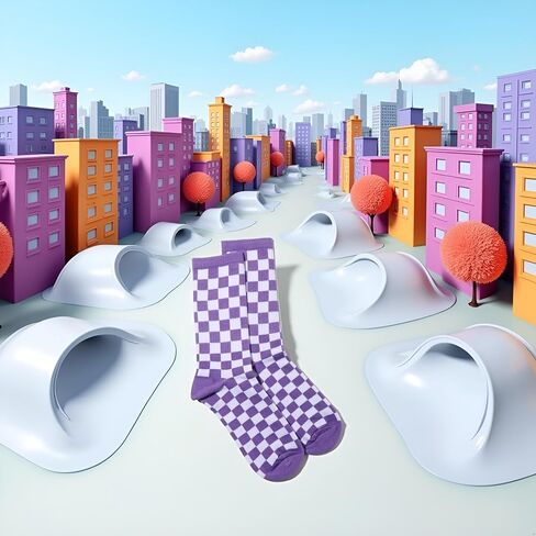 JJLFresheners Fashion Harajuku Trends Women Checkerboard Socks Geometric Checkered Socks Men Hip Hop Cotton Unisex Print Skateboard Soks Women's Athletic Socks in Saudi Arabia