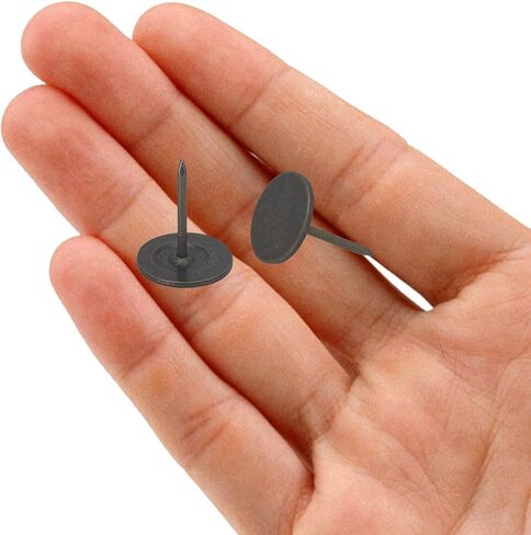 100 Pcs Thumb Tacks, Bronze Upholstery Tacks Flat Head Push Pins, Decoration Thumb Pushpins Nails (Bronze, 16mmx20mm) in Saudi Arabia