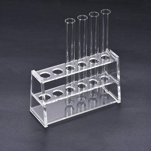 Acrylic Test Tube Holder Rack 6 Sockets for 50ml Centrifuge Tubes Clear (50ml,6 Sockets) in Saudi Arabia