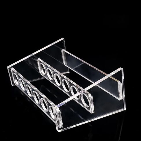 Acrylic Test Tube Holder Rack 6 Sockets for 50ml Centrifuge Tubes Clear (50ml,6 Sockets) in Saudi Arabia