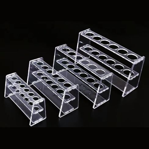 Acrylic Test Tube Holder Rack 6 Sockets for 50ml Centrifuge Tubes Clear (50ml,6 Sockets) in Saudi Arabia