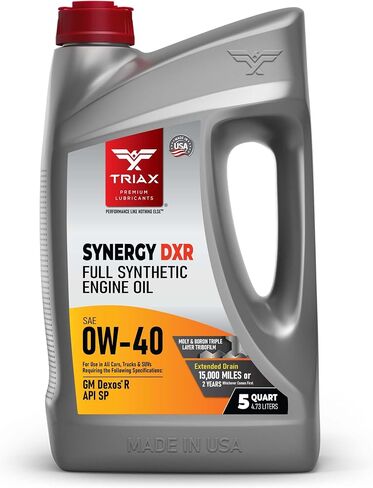 زيت محرك ترياكس سينرجي DXR 0W-40 SP اصطناعي بالكامل متوافق مع GM Dexos R (5 كوارت) in Saudi Arabia