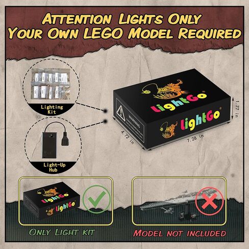 مجموعة إضاءة LED مصممة لمنفذ حرب النجوم Super Star Destroyer المتوافقة مع مجموعة بناء Lego 75356 - لا تتضمن النموذج (الإصدار الكلاسيكي) in Kuwait