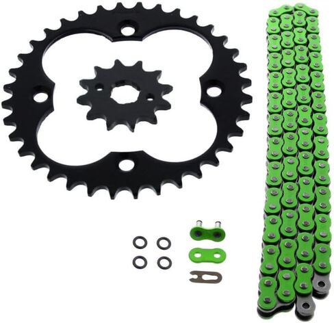 Motorcycle & Scooter Drive Parts for 1987-1992 For Honda TRX250X 250X 520-86 Green O Ring Chain & Sprocket Black 12/36 Mod-TZ34-S1794 in Saudi Arabia