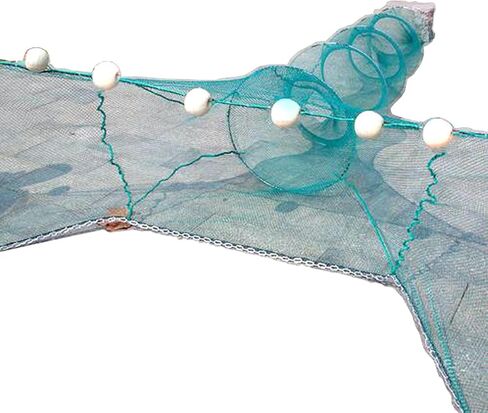 Crab Trap Shrimp Trap Shrimp Net Fish Trap Lobster Trap Minnow Trap Collapsible Portable Net Crab Net Large Inlet with Float and Heavy Duty Chain for Catching Crabs Lobsters Fish in Kuwait