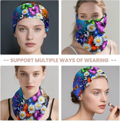 American Flag Butterfly Women's Slouchy Beanie Hat Cute Turban Hats Cancer Headwear Caps Baggy Skull Sleep Scarf in Saudi Arabia