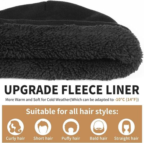 Daily Skully Beanie Hat,Thick and Soft Knitting Stretch to Fit Most Black in Saudi Arabia