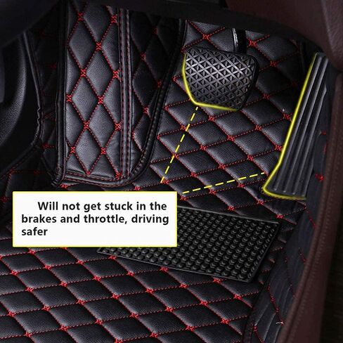 Custom Leather Full Coverage Car Floor Mats, Waterproof and Anti-Slip, with No Dead Angles, Car Logo Included, Fits 99% of Vehicles, Easy Installation and Cleaning in Saudi Arabia