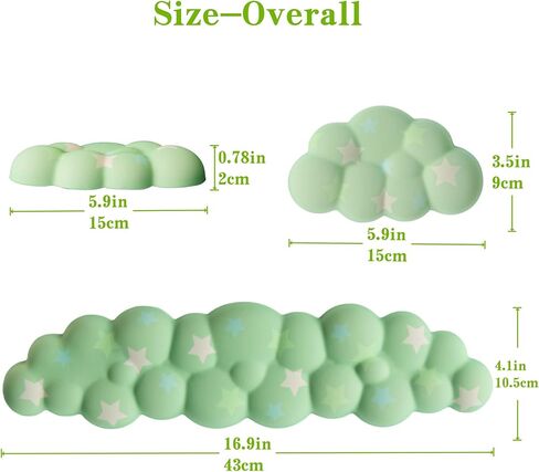 مجموعة راحة معصم السحابة للوحة المفاتيح والماوس ، تشمل السفينة اللطيفة ، مع أجهزة الكمبيوتر وأجهزة الكمبيوتر المحمولة （مجموعة النجوم الأرجواني） in Kuwait