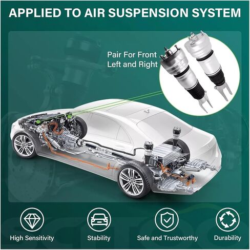 Front Air Suspension Strut Compatible for Porsche Panamera GTS Turbo Base 4S 2014-2016 Pair in Saudi Arabia