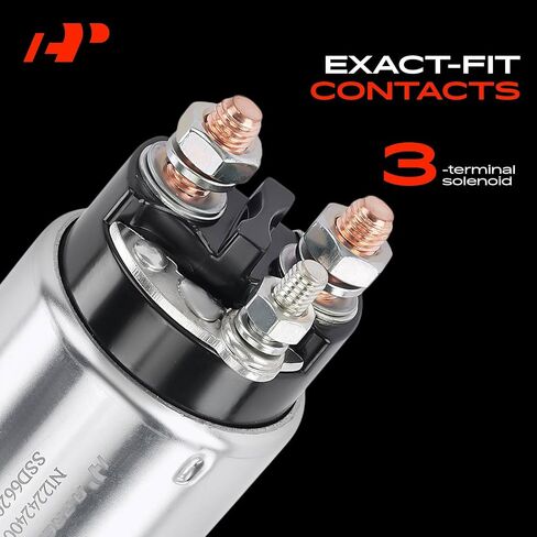 A-Premium Starter Solenoid Compatible with Ford, Lincoln, Chevrolet - F-150 F-250 1997-1998, E-350 Econoline Club Wagon, E-450 E-550 Econoline Super Duty, E-150 E-250 Econoline, Navigator, P30-12V in Saudi Arabia