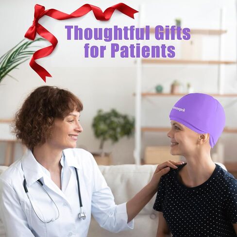 2 Packs Cold Cap for Chemotherapy Patients, Chemo Care Package for Women and Men, Migraine Ice Cap, Ice Hats for Migraines, Head Cooling Cap for Headach，Cooling Hat for Stress Relief, Cold Compress in Saudi Arabia