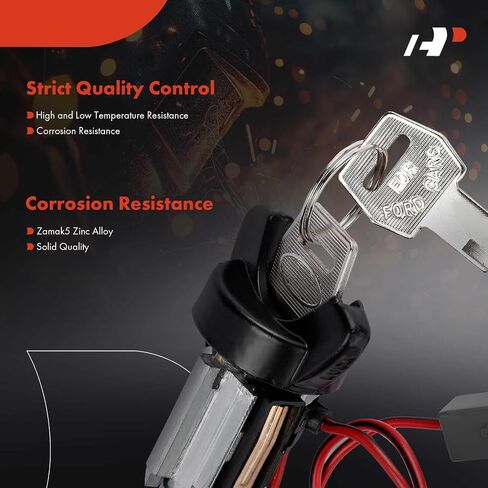 A-Premium Ignition Lock Cylinder with 2 keys Compatible with Ford, Lincoln & Mercury Vehicles - Mustang, Ranger, Continental, Town Car, Bronco II, Country Squire, Mark VI, Capri, Colony Park, Cougar in Saudi Arabia