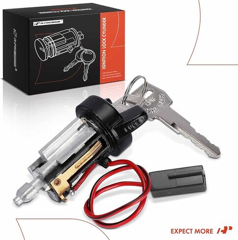 A-Premium Ignition Lock Cylinder with 2 keys Compatible with Ford, Lincoln & Mercury Vehicles - Mustang, Ranger, Continental, Town Car, Bronco II, Country Squire, Mark VI, Capri, Colony Park, Cougar in Saudi Arabia