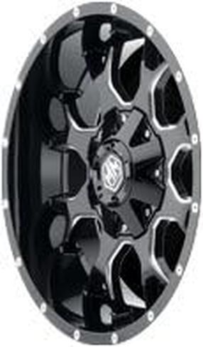Mayhem Warrior 8015 Black/Milled Spokes 20X10 6-135/6-139.7-25mm 106mm Wheel with Painted (20 x 10. inches /6 x 139 mm, -25 mm Offset) in Saudi Arabia