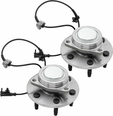 2WD Front Wheel Bearing Hubs Assembly Fit for Cadillac Escalade ESV, Chevy Avalanche, Silverado 1500, Suburban 1500, Tahoe, GMC Sierra 1500, Yukon XL 1500, 6 Lugs w/ABS, Pair Hubs, OEM 515097 in Saudi Arabia