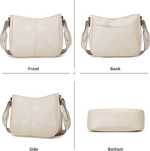 حقائب كتف GOIACII للنساء حقائب يد هوبو عصرية مع حزام كتف عريض من الجلد النباتي in Kuwait