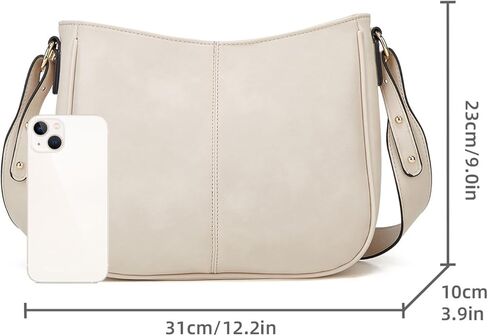 حقائب كتف GOIACII للنساء حقائب يد هوبو عصرية مع حزام كتف عريض من الجلد النباتي in Kuwait