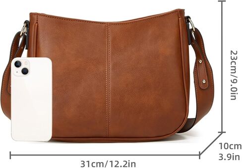 حقائب كتف GOIACII للنساء حقائب يد هوبو عصرية مع حزام كتف عريض من الجلد النباتي in Kuwait