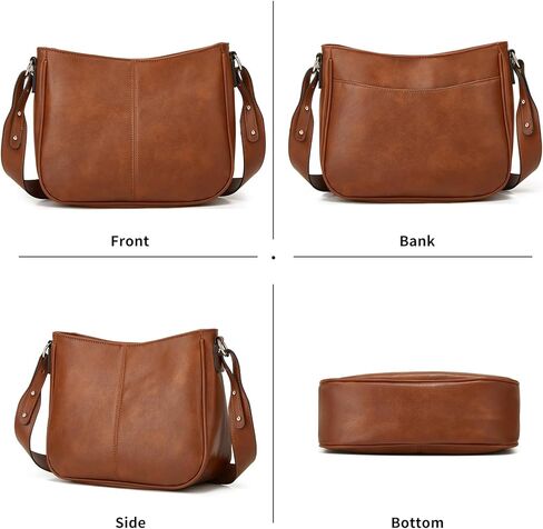 حقائب كتف GOIACII للنساء حقائب يد هوبو عصرية مع حزام كتف عريض من الجلد النباتي in Kuwait