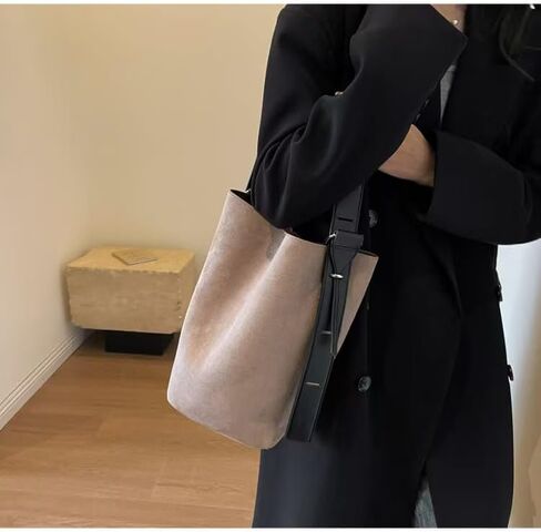 المرأة الجلد المدبوغ دلو حقيبة كتف موضة نباتي جلد مترهل المتشرد حقيبة مكتب حقيبة يد Crossbody مصمم محفظة in Saudi Arabia
