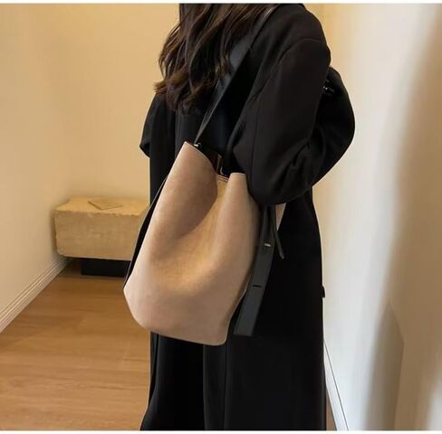 المرأة الجلد المدبوغ دلو حقيبة كتف موضة نباتي جلد مترهل المتشرد حقيبة مكتب حقيبة يد Crossbody مصمم محفظة in Saudi Arabia