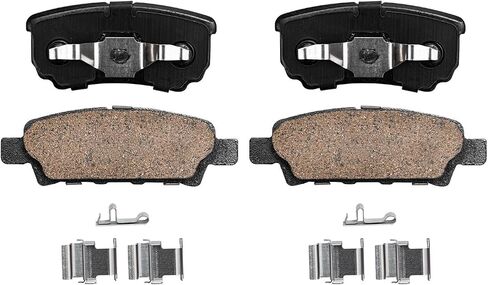 Detroit Axle - Rear Brake Kit for Chrysler Sebring 200 Dodge Avenger Caliber Jeep Compass Patriot Mitsubishi Lancer Replacement Disc Brakes Rotors Ceramic Brake Pads in Saudi Arabia
