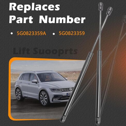 30.69 في 2 قطعة دعامات دعم رفع غطاء محرك السيارة، قضيب صدمات زنبركية غازية متوافق مع Volkswagen 15-21 Golf GTI / 15-19 E-Golf E Golf / 17-19 Golf Alltrack / 15-19 Golf R / 15-19 Golf Sportwagen OE# 5G0823359A in Saudi Arabia