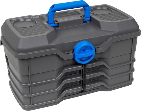 Flambeau Outdoors NextGen 6/0 Large Tackle Box, 6 Pivot Trays, 32 Compartments, Advanced Tackle Storage Organizer, Green in Kuwait