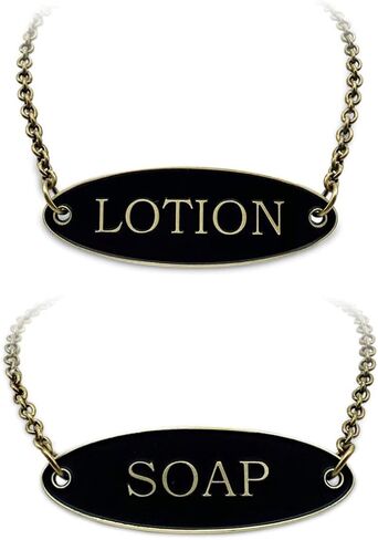 Mason Jar Soap OR Lotion Bottle Tags (Mason Jar not Included), 2 pcs, Two-Sided, Ideal for Farmhouse, Vintage, Rustic Decor, Bathroom, Kitchen (Silver Matte 2pcs Set) in Saudi Arabia