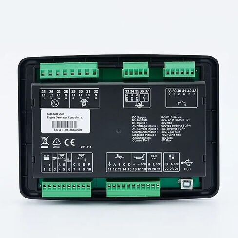 DSE6020MK2 AMF أجزاء وحدة التحكم بمولد الديزل DSE6020 لوحة التحكم البحرية أجزاء لوحة البحر DSE6020 MKII (DSE 6020 MK2) in Saudi Arabia