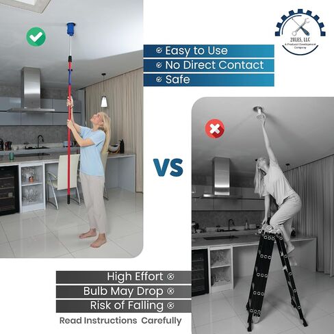 Light Bulb Changer for High Ceilings, Vacuum Operated (Pole Not Included!) in Saudi Arabia