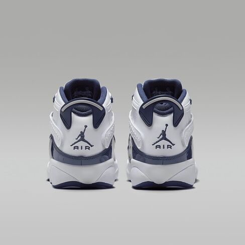 Jordan 6 Rings Mens Shoes (322992-124, White/Midnight Navy/Neutral Grey) in Saudi Arabia