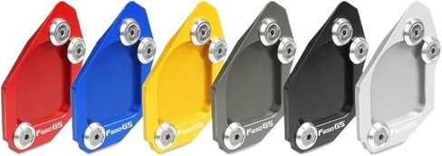متوافق مع BMW F650GS F650 GS F 650GS 650 GS 2007-2014 وسائد تمديد للحامل الجانبي للدراجة النارية ولوحة دعم أكبر (أسود) in Kuwait